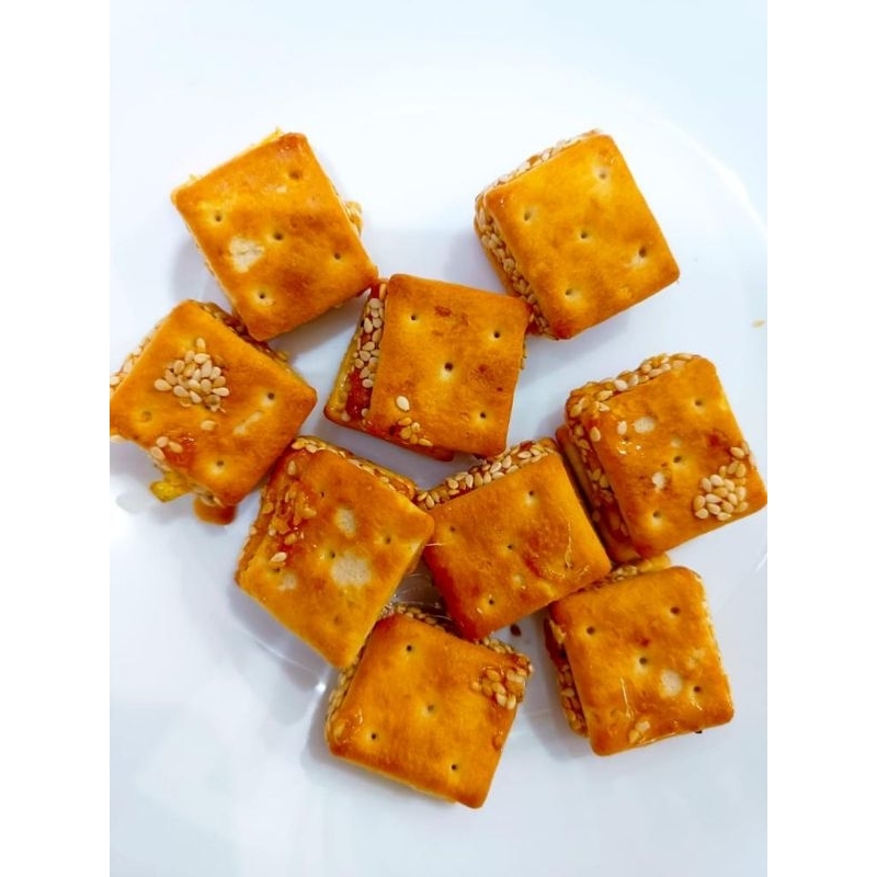 

Snack Cemilan/Kacang/Biskuit Wijen Matang gurih asin 250gr