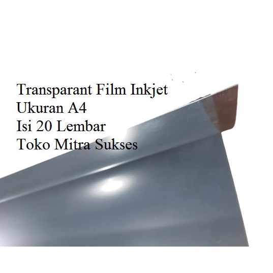 

Terlaku Transparant Inkjet A4 Clear PET A4