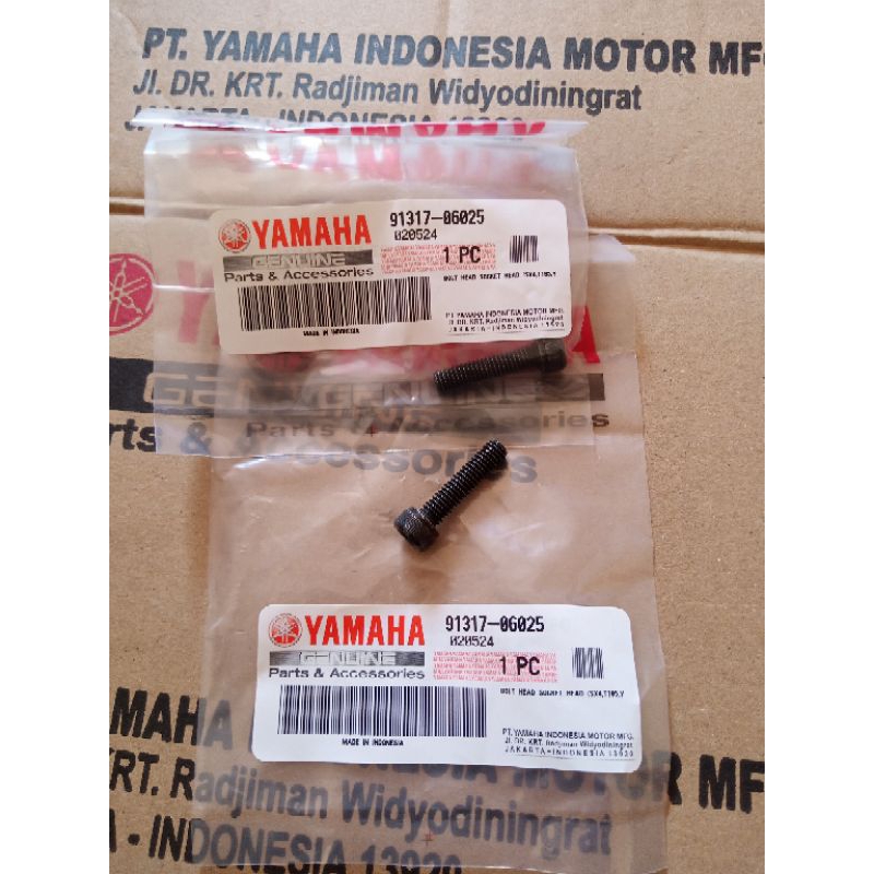 Baut L End Grip Original Genuine Yamaha Jupiter MX R15 MT15 XSR R25 NMAX / 91317-06025