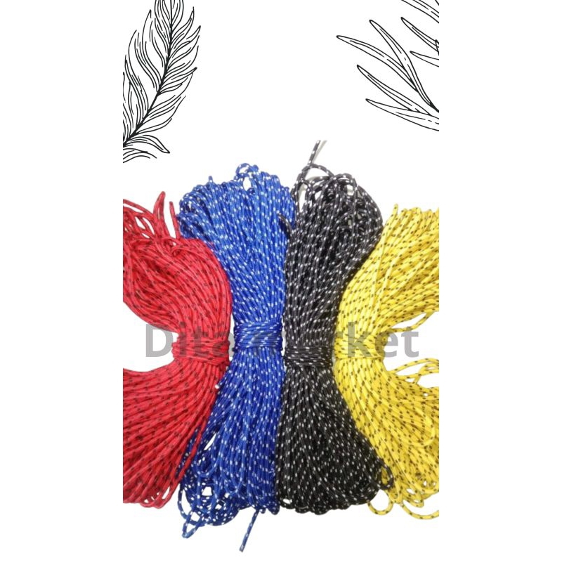 TALI PRUSIK METERAN - TALI KUR - TALI GELANG PRIA WANITA - TALI MASKER - TALI PRUSIK 3MM