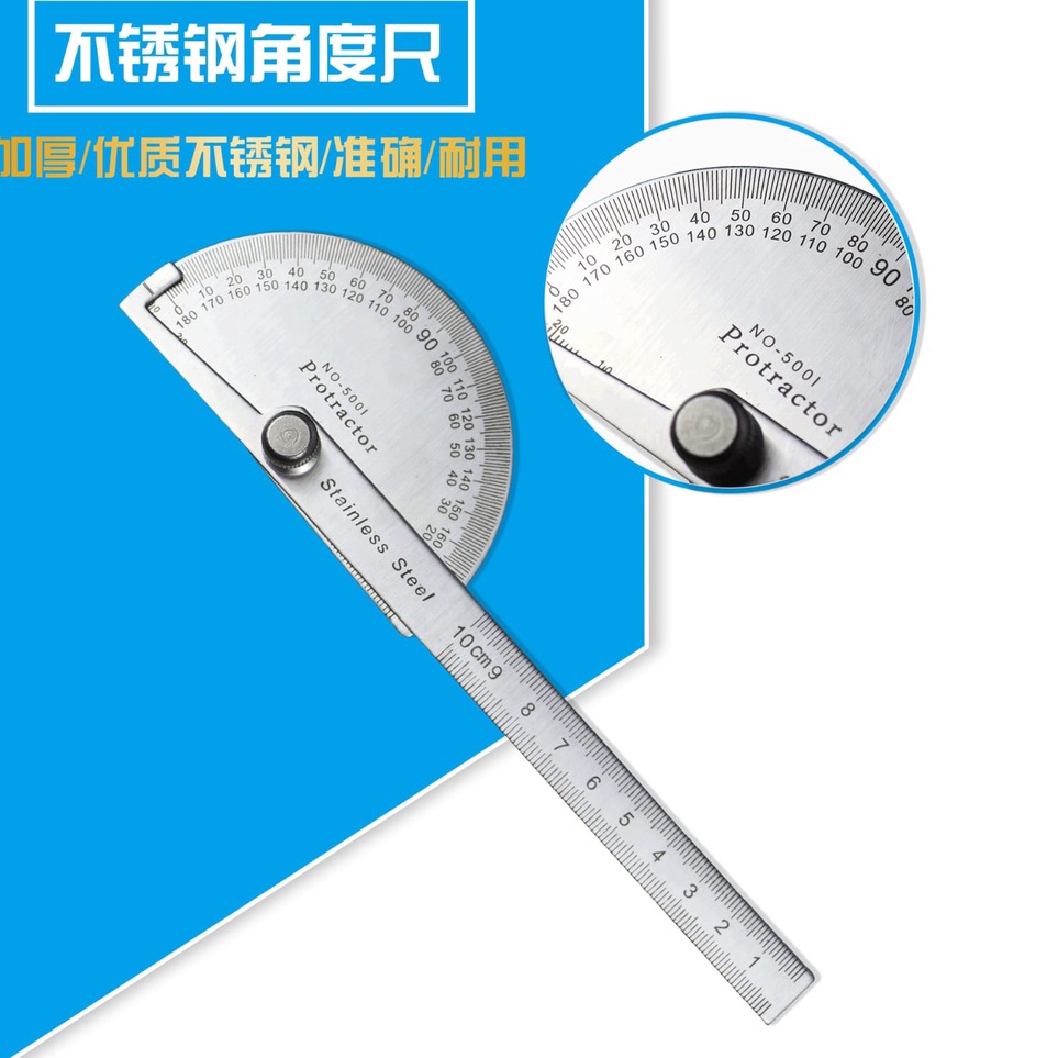 

Penggaris Busur Derajat Protector Stainless Steel 18 Derajat