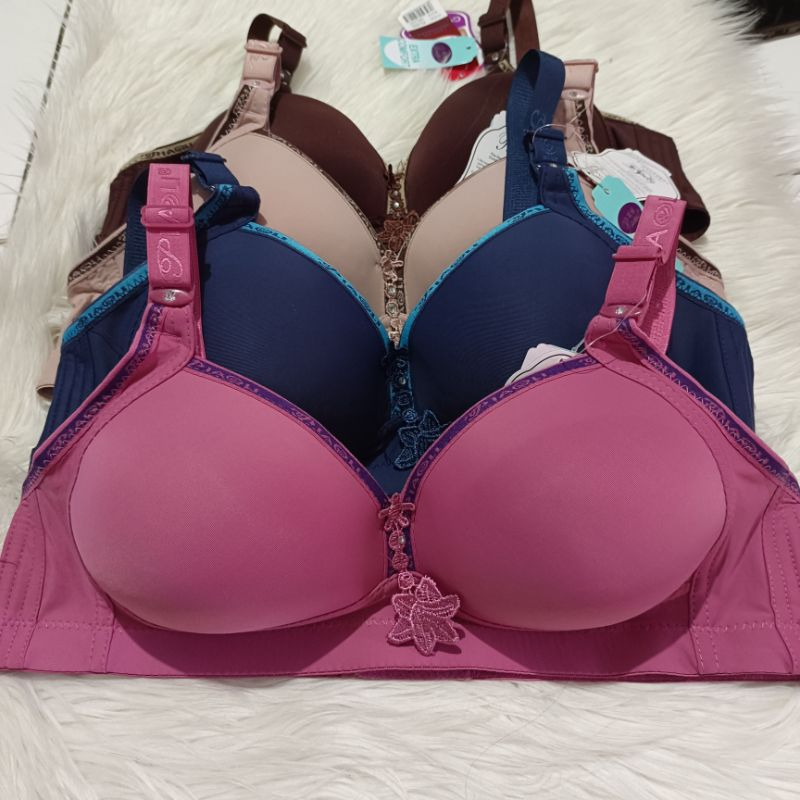 3PCS BH JUMBO PIAOLI POLOS CUP C BRA PIAOLI KAIT 3 TALI PREMIUM BAHAN SUPER LEMBUT DAN NYAMAN DIPAKA