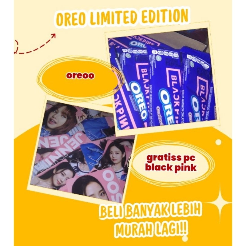 

Oreo limited edition + bonus pc member black pink
