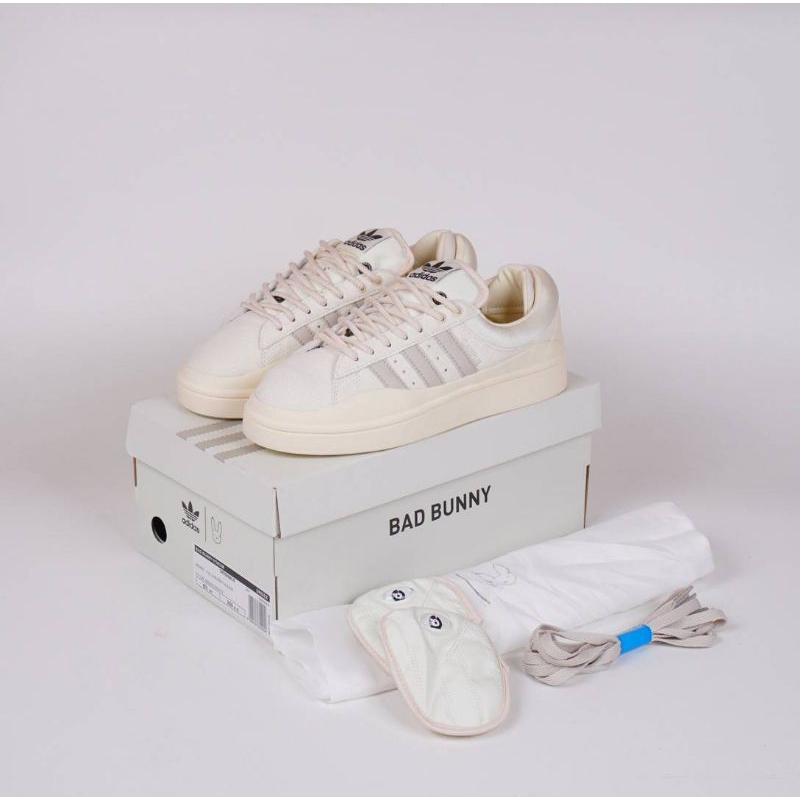 Adidas Campus Bad Bunny Beige White Adidas Bad Bunny