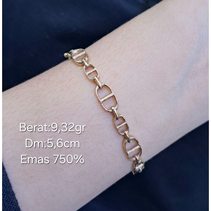 Gelang emas fhashion 17k/18k/75%/mas22