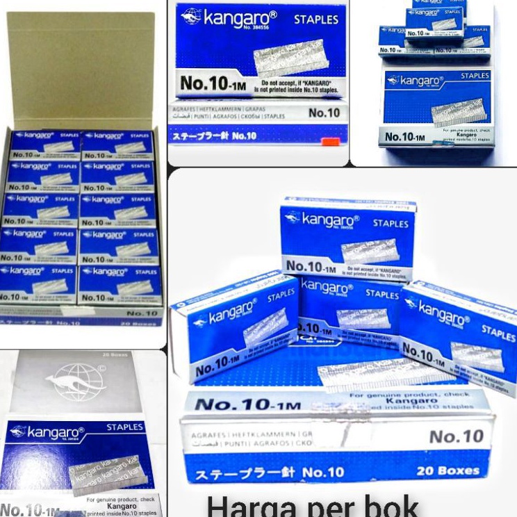 

Eksklusif Isi Staples Kangaro No11M 1pak2 kotak