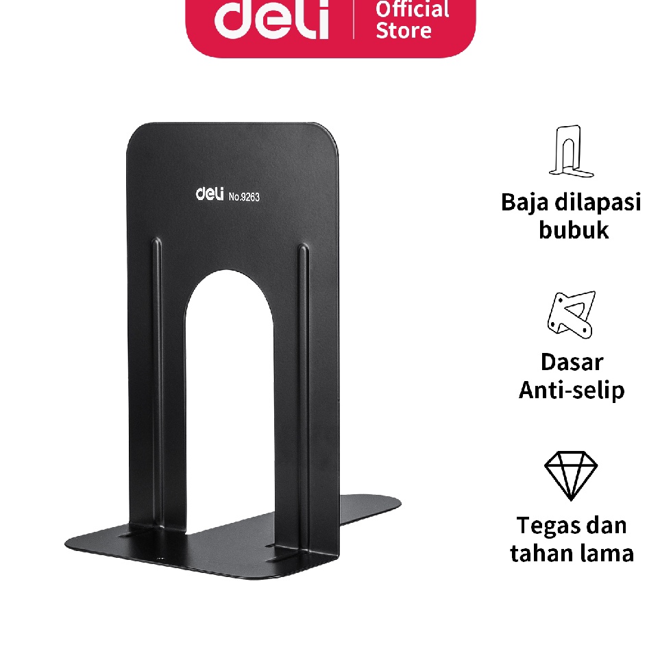 

Limitless Deli Penahan Buku Logam Metal 2 x15 x 23cm 42g E9263