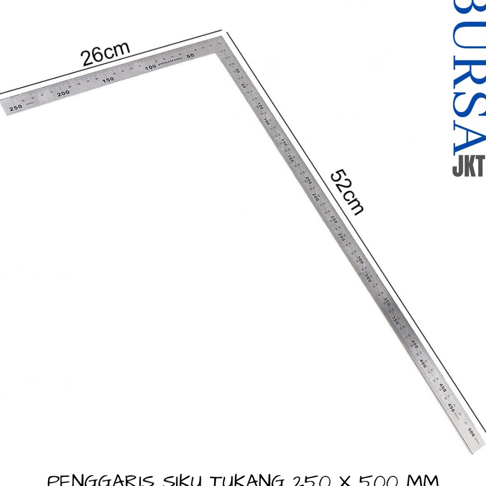 

Seller PENGGARIS SIKU 9 DERAJAT STAINLESS STEEL 5 CM ALAT PERTUKANGAN DUA SISI PRESISI