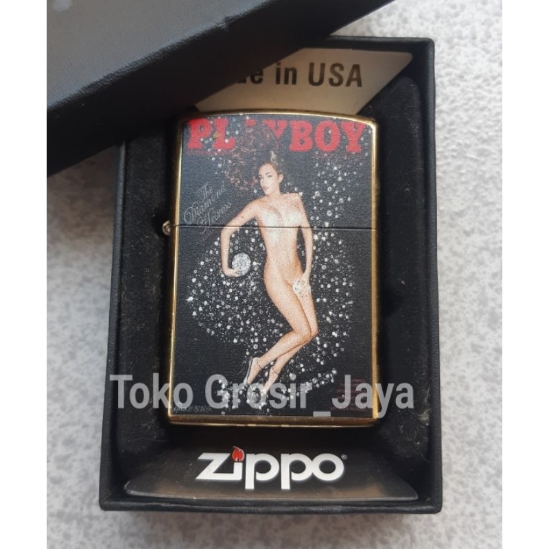 Zippo Korek Api Lighter Play Boy Gold