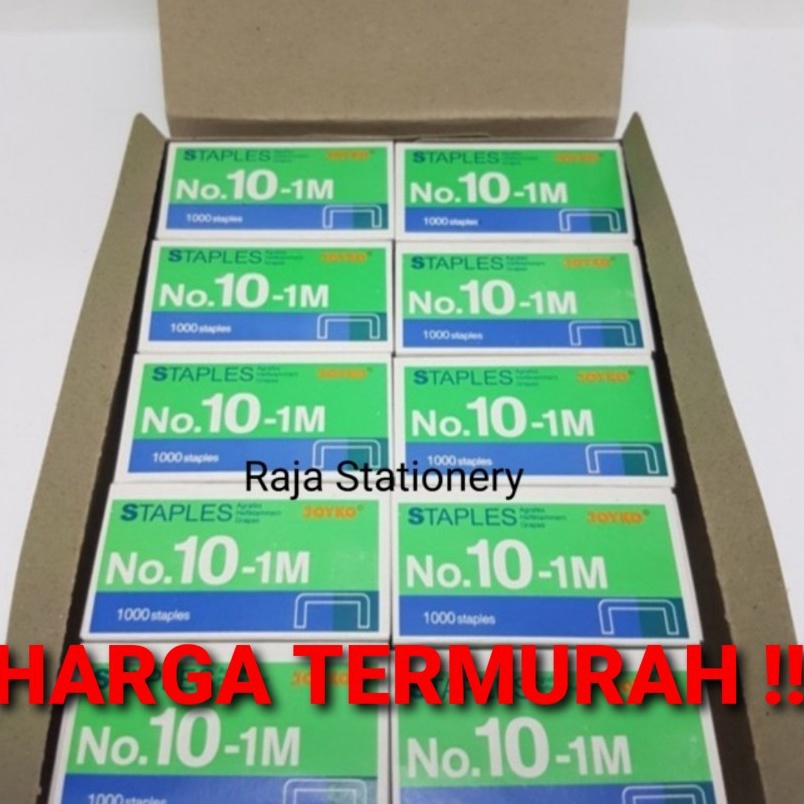 

Buruan Serbu TERMURAH STAPLES JOYKO NO1 KECIL ISI STAPLER REFILL HEKTER NO11M 1 DUS ISI 2