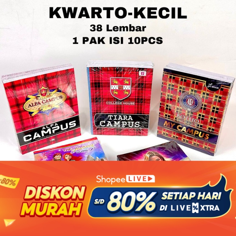 

Kepuasan Belanja BOS Buku Tulis Kecil 38 Lembar CAMPUS Isi 1 BukuBuku Tulis XBook KwartoBuku Sekolah Bergaris
