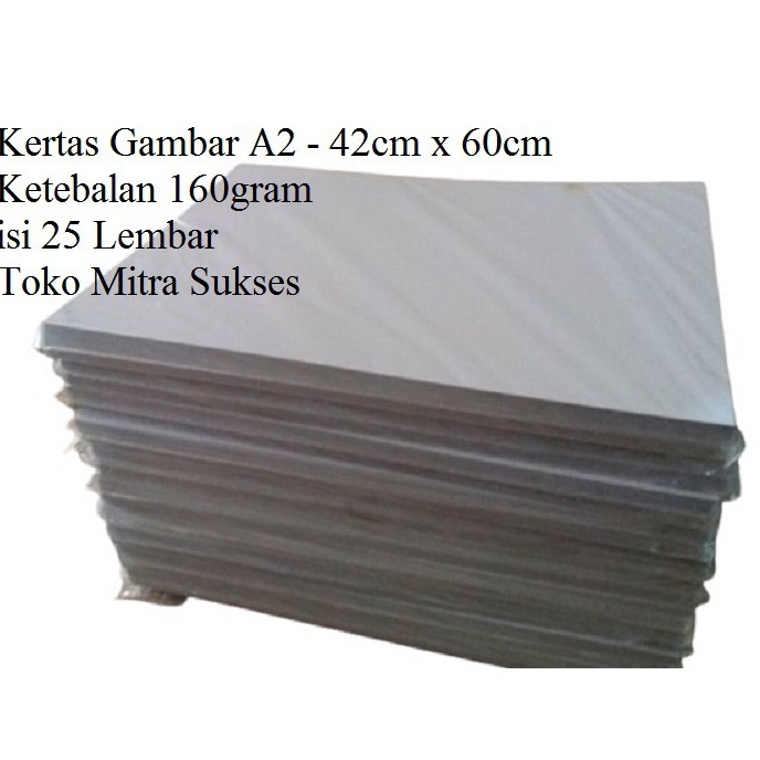 

Readystock 25 Lembar Kes Gambar A2 42cm x 6cm