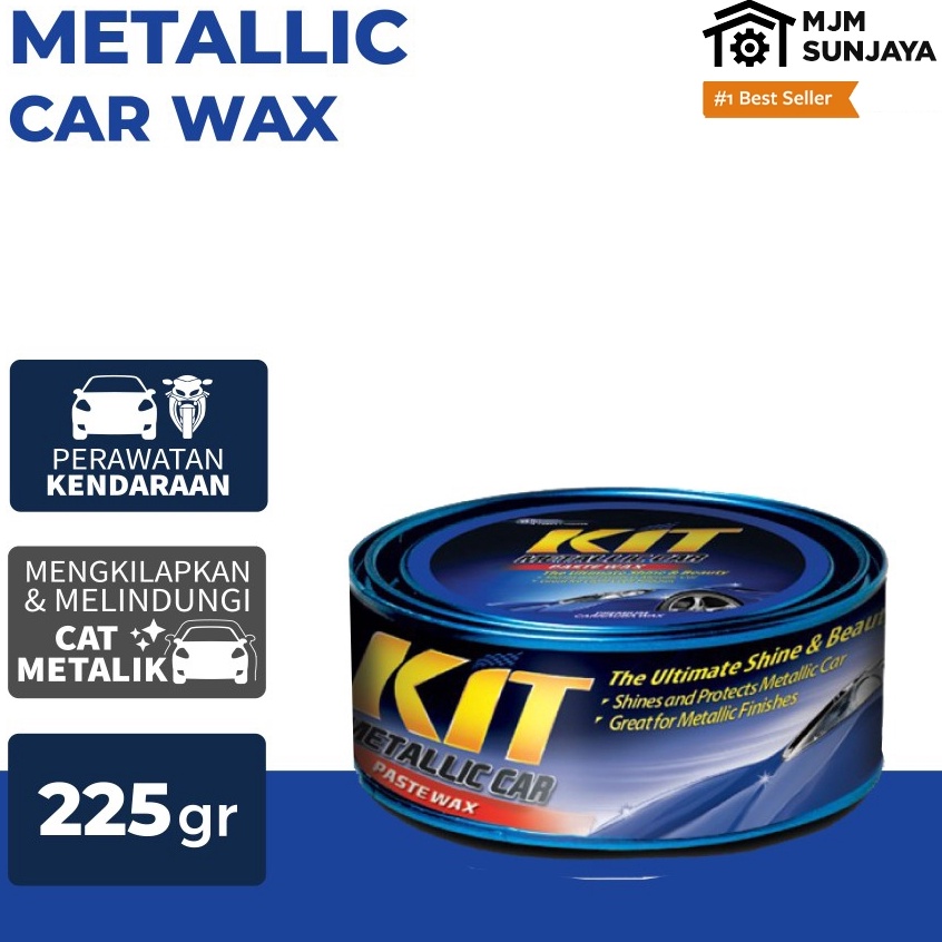 KIT Car Paste Wax Metallic 225gr Pasta Poles Pengkilap Pelindung Cat Body Mobil Motor Metalik 225 gr