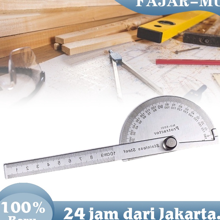 

Trendy Busur Derajat 18Busur Derajat Stainless Penggaris Busur Derajat Pengukur Sudut Angle Ruler