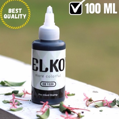 

Best Tinta Stempel Flash Trodat Otomatis Warna HITAM isi 1 ML ELKO Waterproof