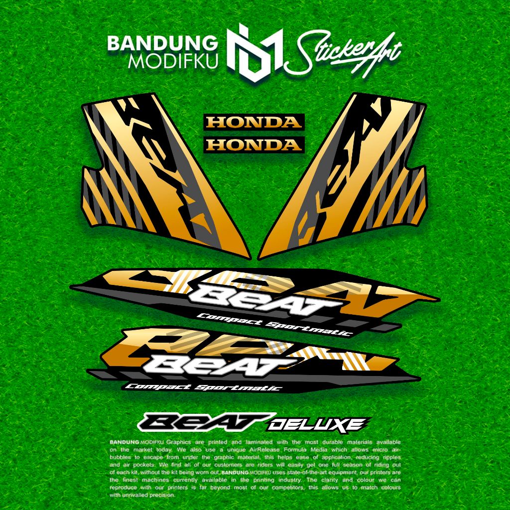 Stripping Honda Beat Deluxe 2021 / MOTIF 2 / BANDUNG MODIFKU / Stripping Beat  / BANDUNG MODIFKU