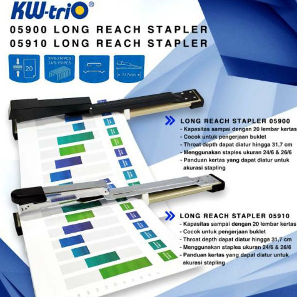 

Grosir Stapler Besar Long Reach Stapler Kw Trio 59 ISI STAPLESnya