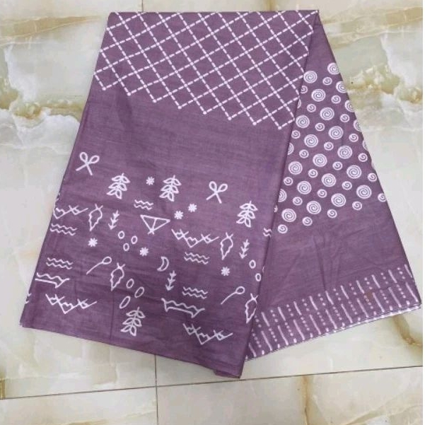 KAIN BATIK MODERN TERBARU ROMAN WARNA LILAC