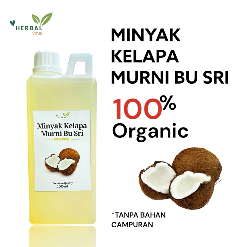 

VCO Bu Sri 1000ml / Virgin Coconut Oil Bu Sri 1 Liter