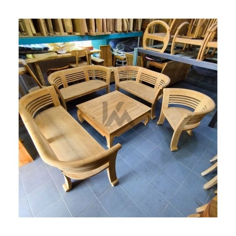 Kursi Tamu Cantik Kayu Jati Set