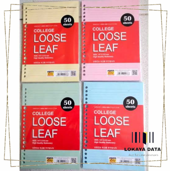 

LOOSE LEAF / ISI BINDER A5 COLORFUL WARNA