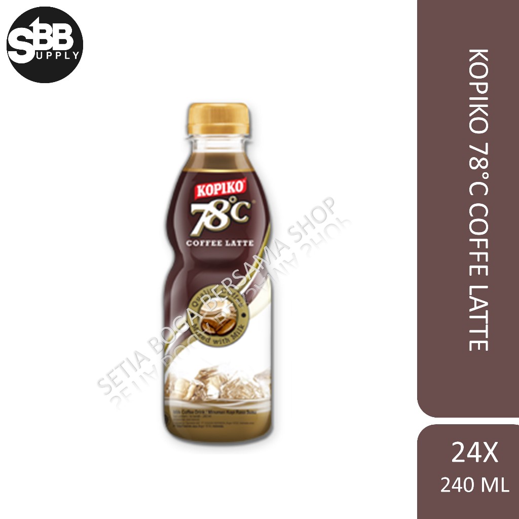 

KOPIKO 78C COFFE LATTE 240 ML ISI 24 BOTOL (1 KARTON/1 DUS)