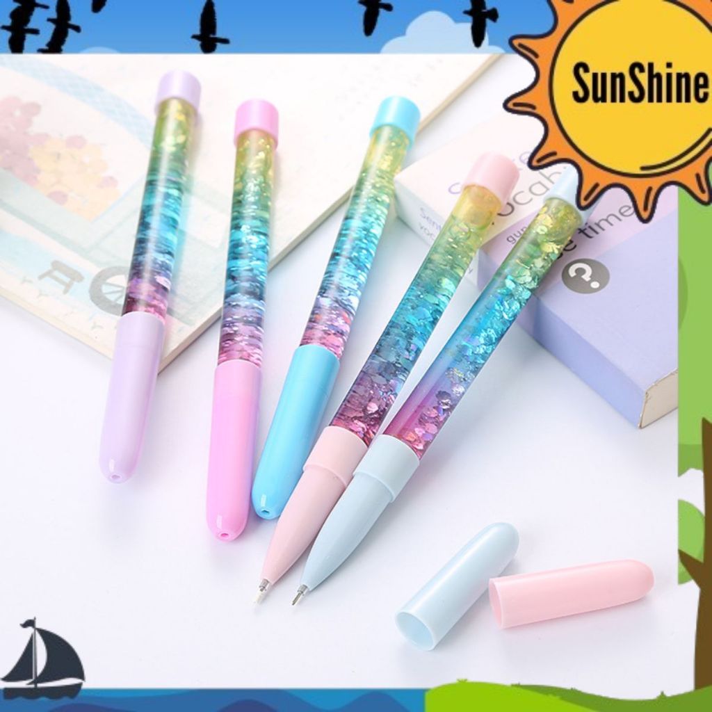 

✨Sunshine Fancy✨ SELUSIN Pulpen Glitter / Quicksand Gel Pen Gradient S0255