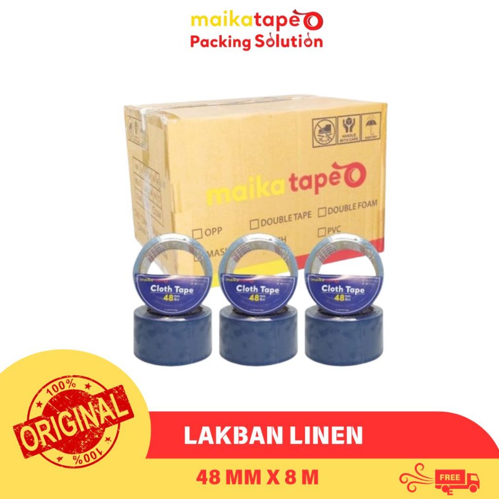 

CLOTH TAPE/ LAKBAN LINEN BIRU MAIKATAPE 48MM (1 BOX)