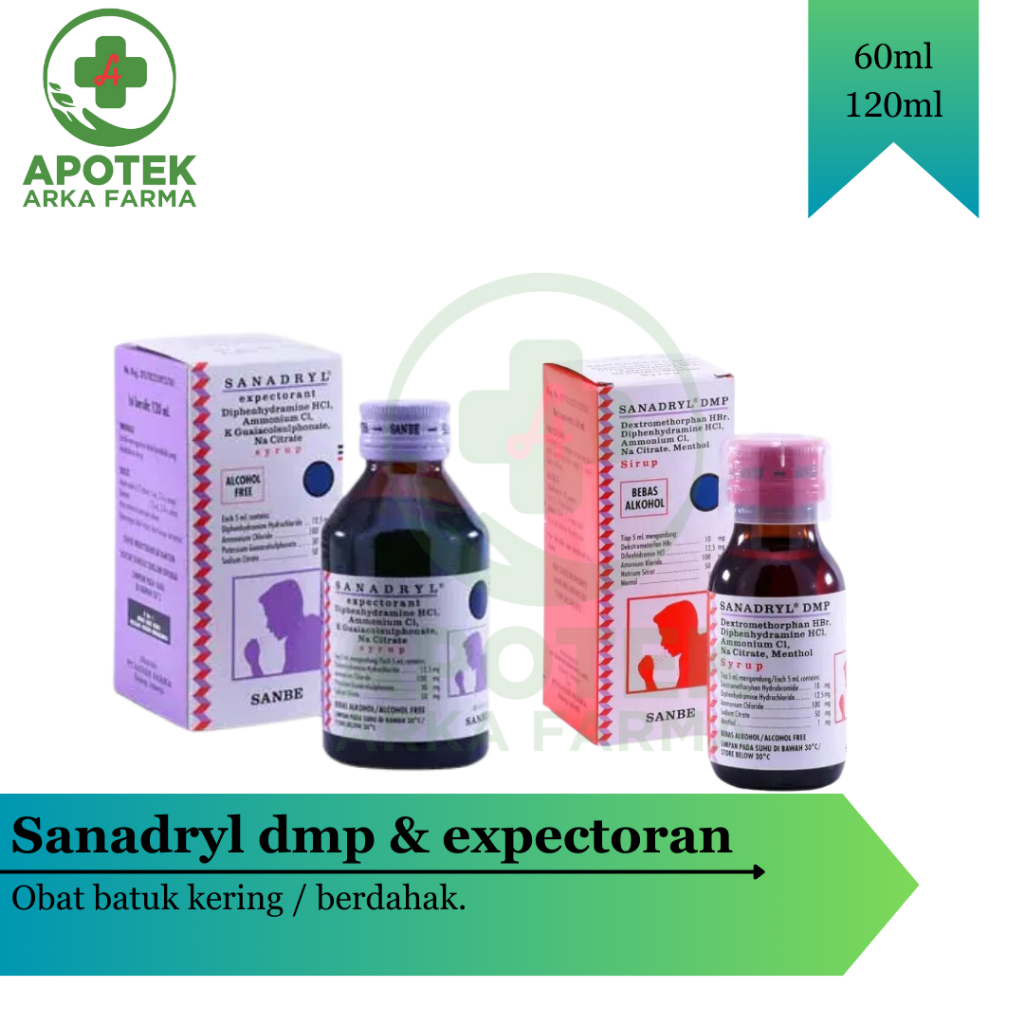 Sanadryl DMP syr I Sanadryl expectorant syr