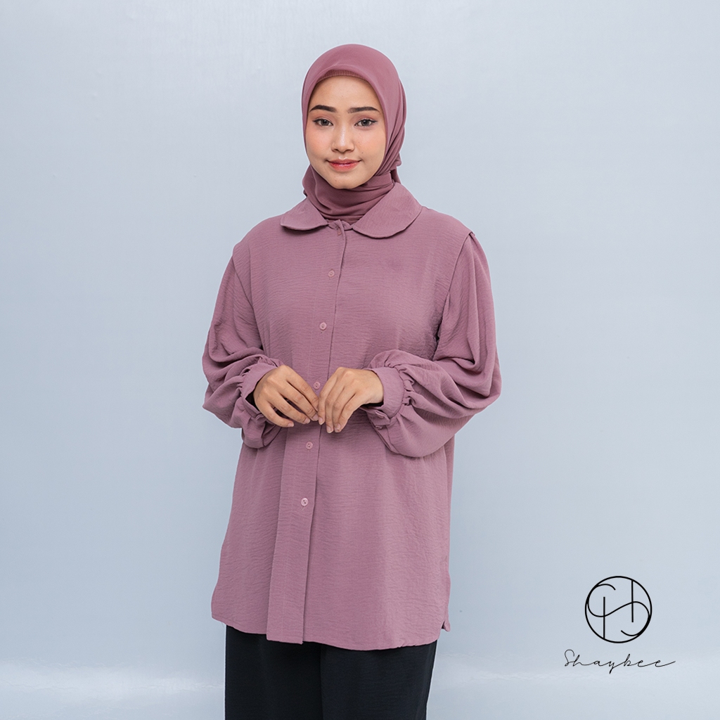 Shaybee.id | Daisy Blouse | Blouse bahan Crinkle Premium