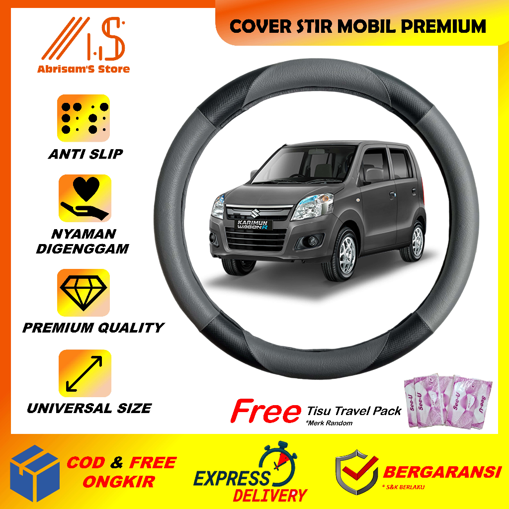 Cover Stir Mobil Wagon R Sarung Setir Suzuki Wagon R Pelindung Steer Mobil Suzuki Karimun Wagon R