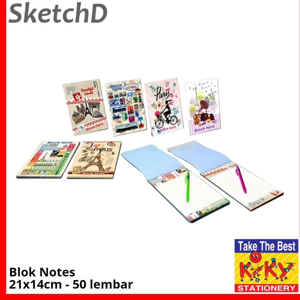 

Memo garis Kiky 9.5 x 14.5 cm - Buku notes bergaris Kiky Note Book