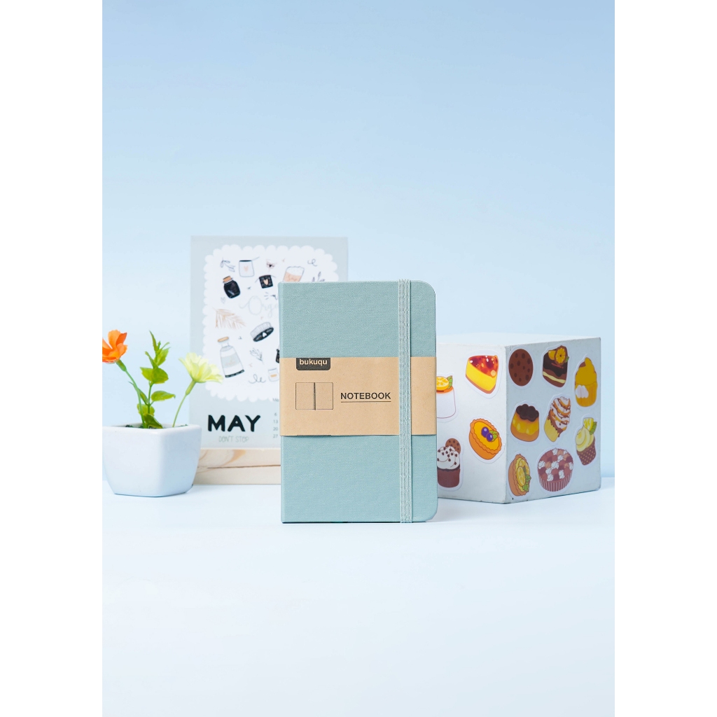 

bukuqu Classic Notebook Uk A6 Hijau Mint, Plain