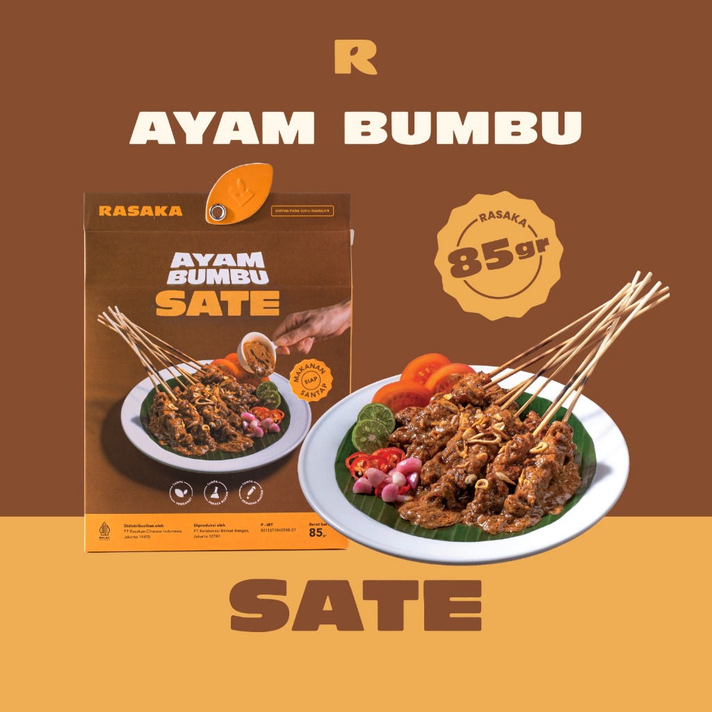 

RASAKA AYAM BUMBU SATE 85gr/MAKANAN INSTANT/ SIAP MAKAN/READY TO EAT