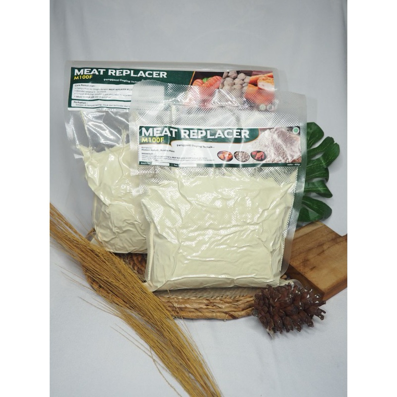 

Meat Replacer M100F - Pengganti daging terbaik untuk hemat dan mengurangi pemakaian daging (400g) | Daging vegetarian | Tidak sama dengan TVP