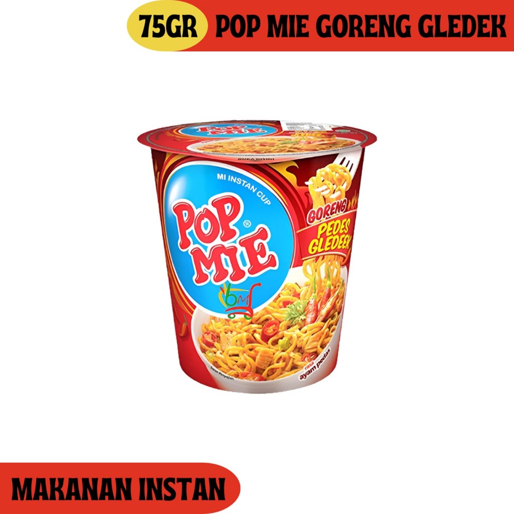 

Pop Mie Gledek Mie Instan Goreng Pedas Siap Seduh