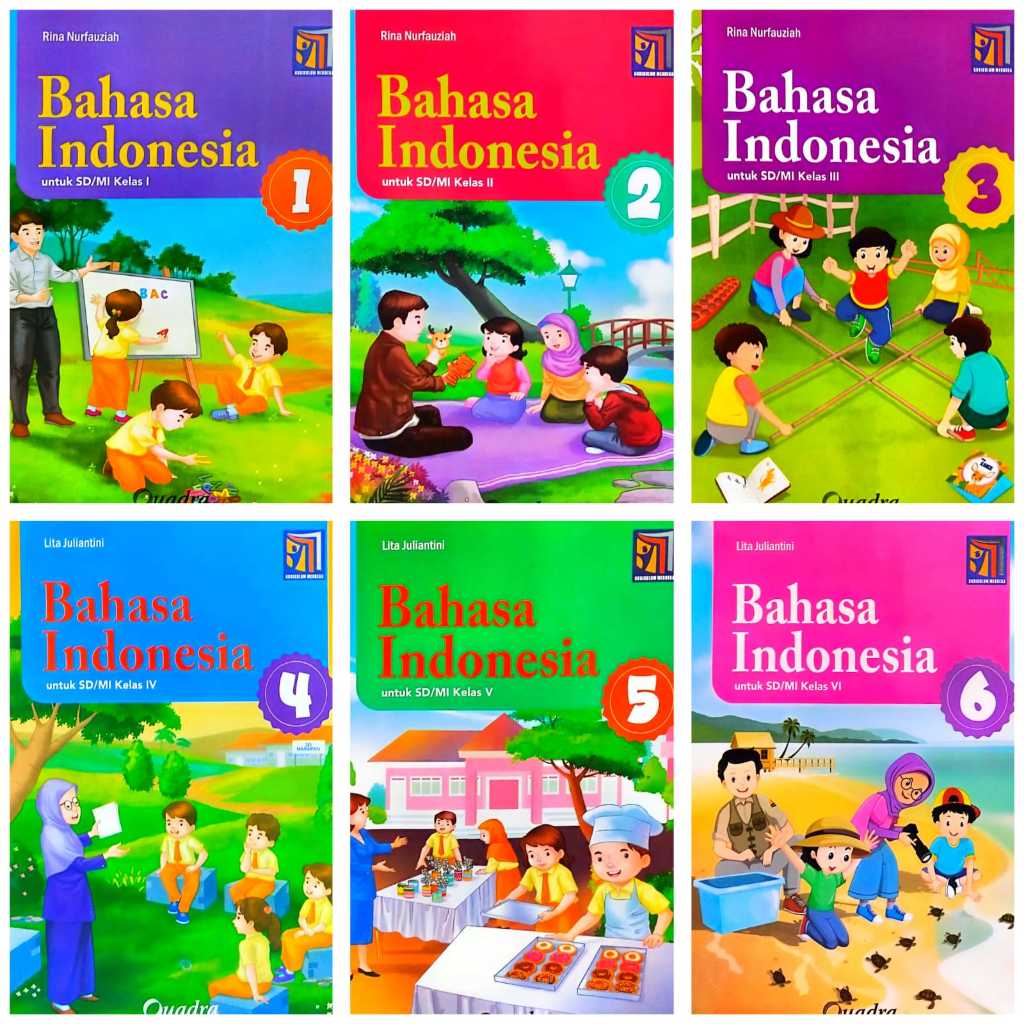 Bahasa Indonesia untuk SD kelas 1-6 Merdeka Quadra