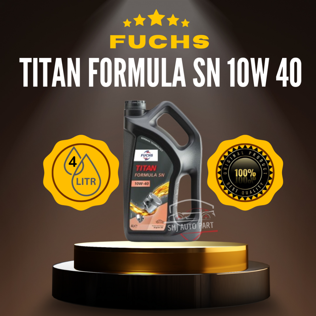 FUCHS TITAN FORMULA SN 10W-40 SEMI SYNTHETIC OLI 4L