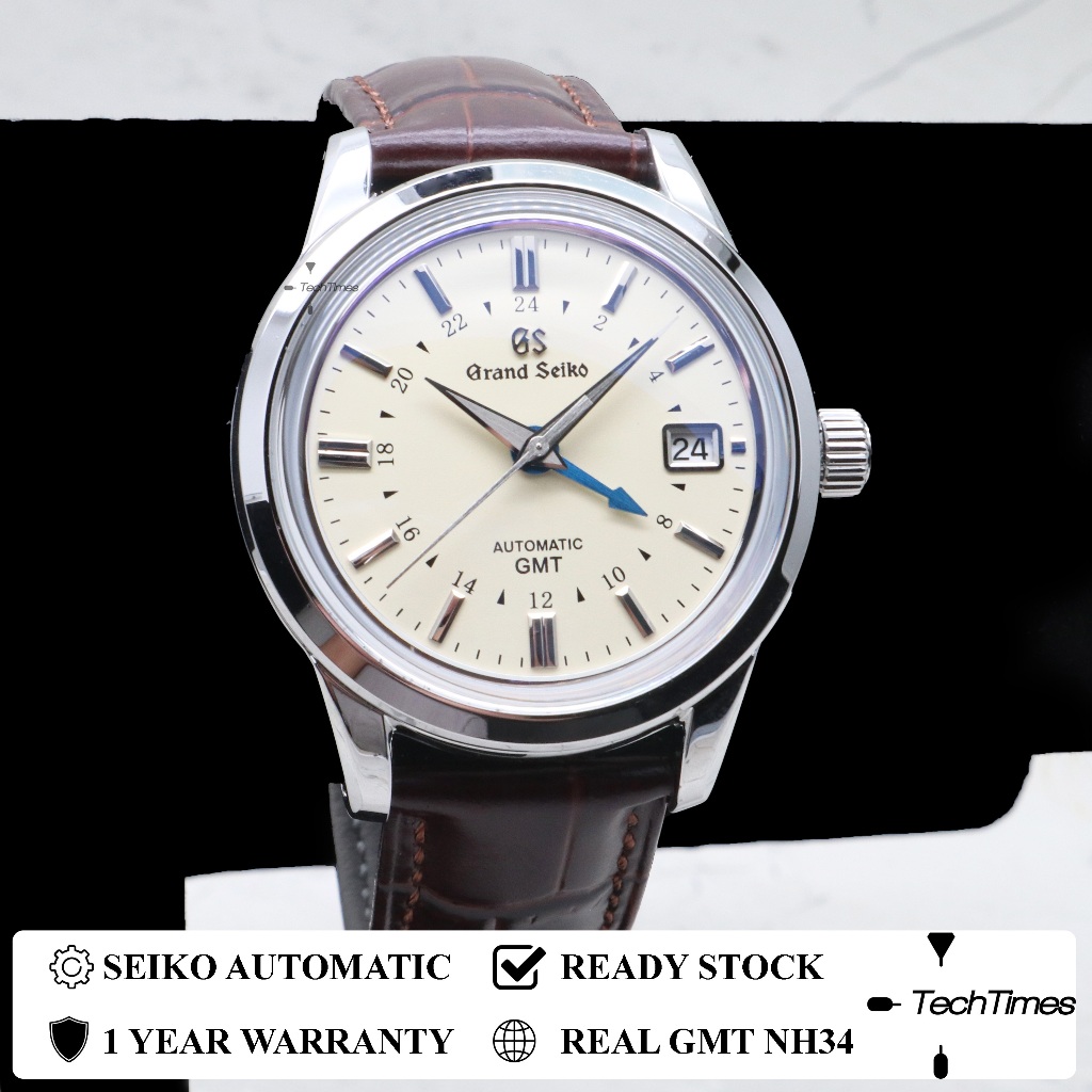 Seikomod GS Seiko GS Mod GMT NH34 Automatic Cream Elegance