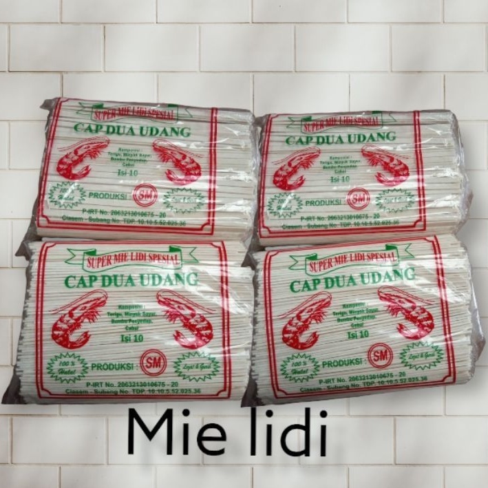 

MIE LIDI MENTAH CAP UDANG/LIDI GEPENG/LIDI KECIL Min.Order 2PCS