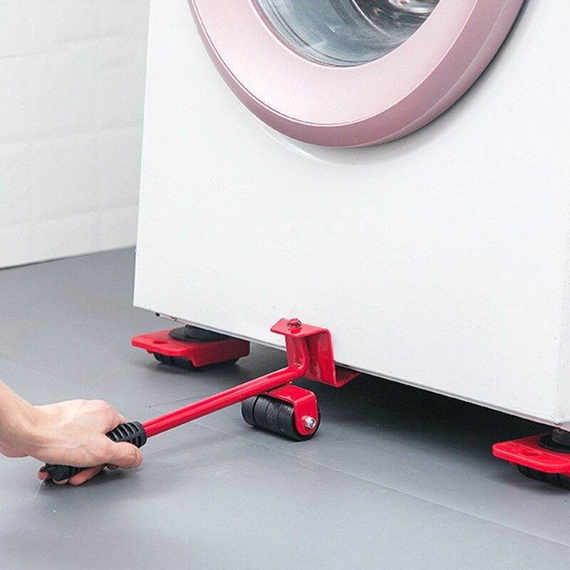 Troli Roda Dongkrak Alat Pindah Barang Furniture Sofa Mesin Cuci Kulkas Moving Roller Tool