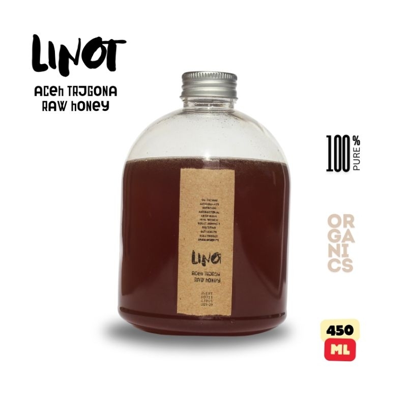 

100% PURE - RAW ORGANIC HONEY - MADU TRIGONA - MADU LINOT - 450 ML - COD
