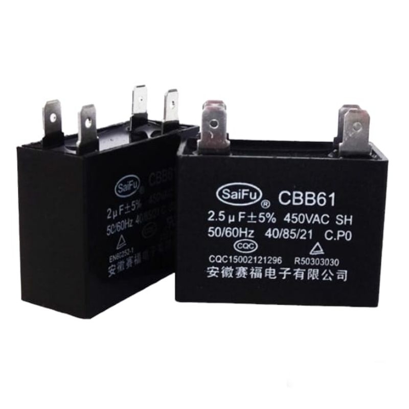Kapasitor Kipas Angin 2.5 uf Capasitor 2,5 Mikro CBB61 450V / 400V