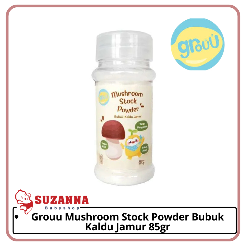 

Grouu Mushroom Stock Powder Bubuk Kaldu Jamur 85gr