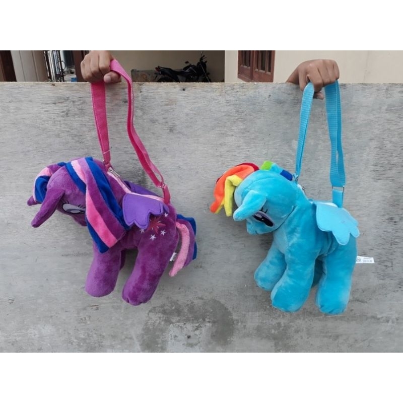 Tas Boneka My Little Pony anak - ransel 3D kuda poni selempang