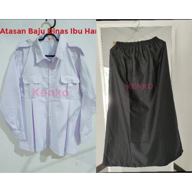 Setelan Baju Dinas Ibu Hamil Rok A