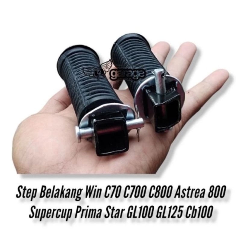 Step belakang barstep belakang honda win prima astrea star C70 GL100 c700 c800 detail original