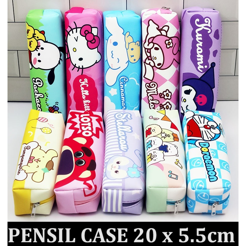 

KP002 Kotak pensil Pencil Case resleting Sanrio motif kuromi ungu my melody Pink biru cinnamoroll besar anak sekolah laki perempuan pena alat tulis penghapus SD TK SMP SMA SMK remaja tanggung les premium mewah viral tiktok tik tok ready grosir cewek cowok