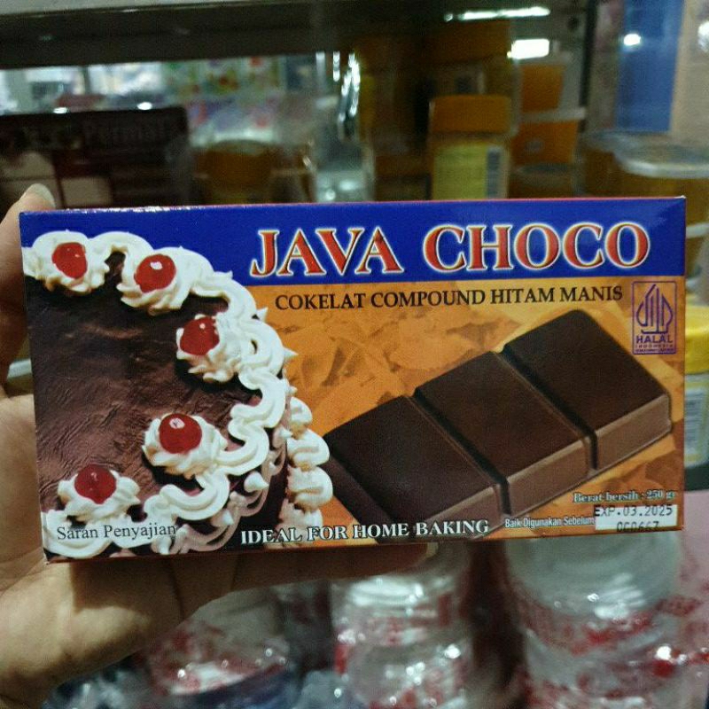 

cokelat compound hitam manis java choco 250g