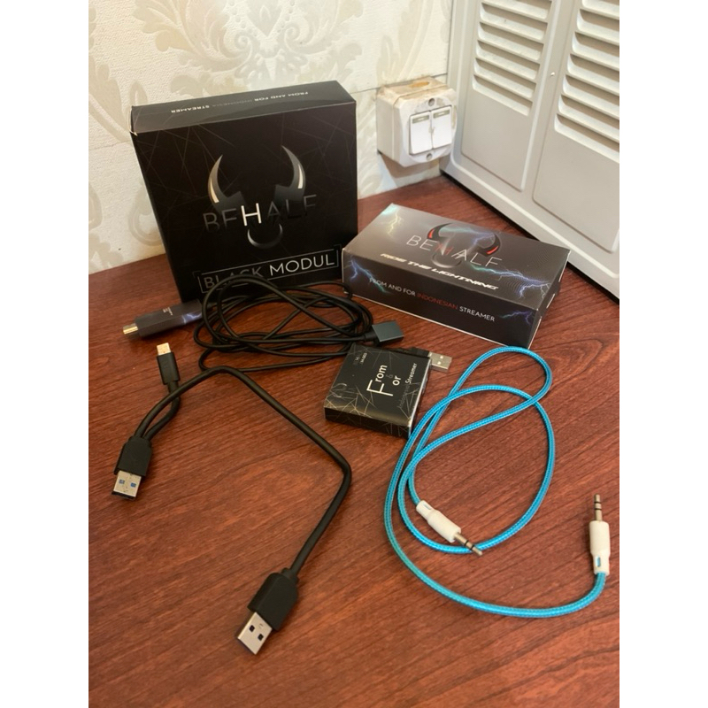 Behalf Black Modul dan kabel MHL Behalf untuk Iphone